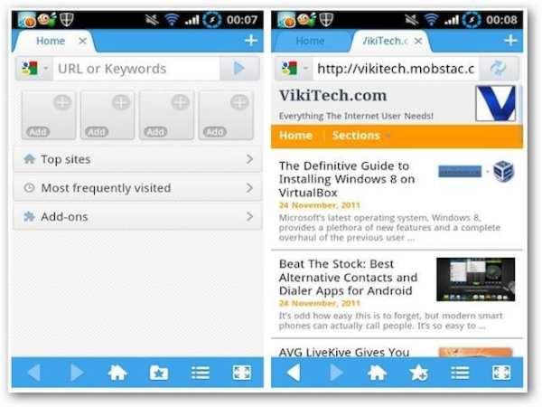 Uc Browser Mini स्क्रीनशॉट 4