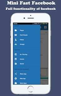 ⚡Mini Fast For Facebook⚡ screenshot 1