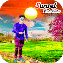 ikon Sunset Photo Editor - Background Changer