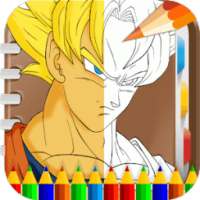 Super Saiyan Dragon Ball Goku Kids Coloring Book