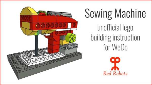 Sewing Machine Lego WeDo building instruction screenshot 3