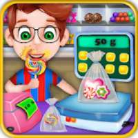 toko permen cash register: permainan kasir logo