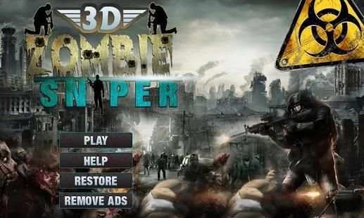 Zombie Sniper Shooting: 3D screenshot 2