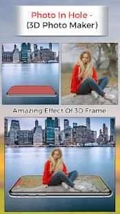 Photo In Hole - 3D Photo Maker 3 تصوير الشاشة