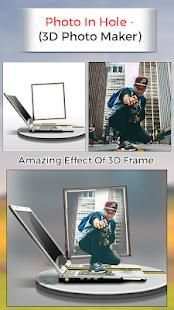 Photo In Hole - 3D Photo Maker 2 تصوير الشاشة