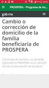 PROSPERA - Programa de Inclusión Social screenshot 2