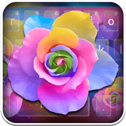 ikon Colorful Rose Keyboard Theme
