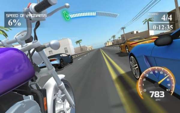 Moto Speed City Racing स्क्रीनशॉट 1