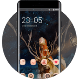 Space theme interstellar planet icon