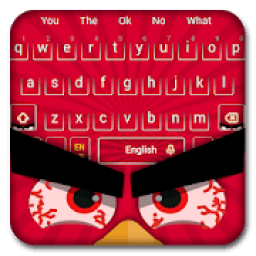 ikon Red Fighting Bird Keyboard Theme