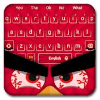 Red Fighting Bird Keyboard Theme