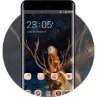 Space theme interstellar planet