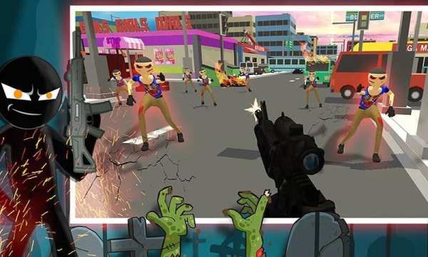Zombie War Stickman Fighting : FPS Shooting Game screenshot 17