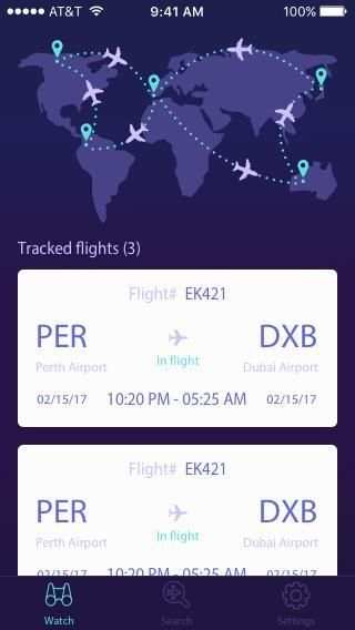 Flight Track and Timer screenshot 1