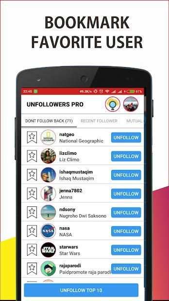 Unfollowers PRO for Instagram screenshot 3