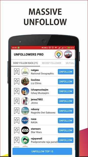 Unfollowers PRO for Instagram screenshot 4