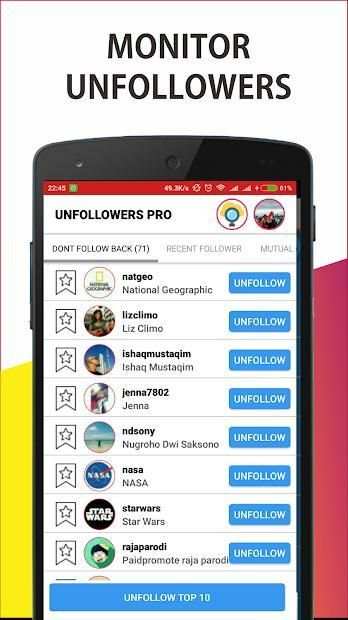 Unfollowers PRO for Instagram screenshot 2