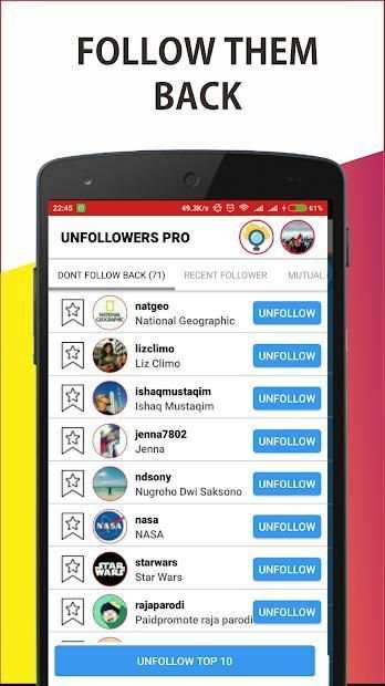Unfollowers PRO for Instagram screenshot 1