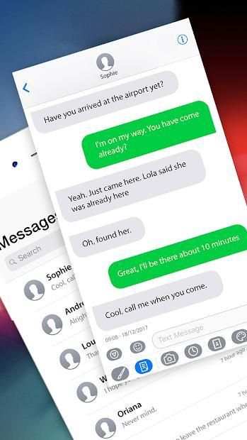 Message IOS 12 - Text Messenger style OS12 Phone X screenshot 4