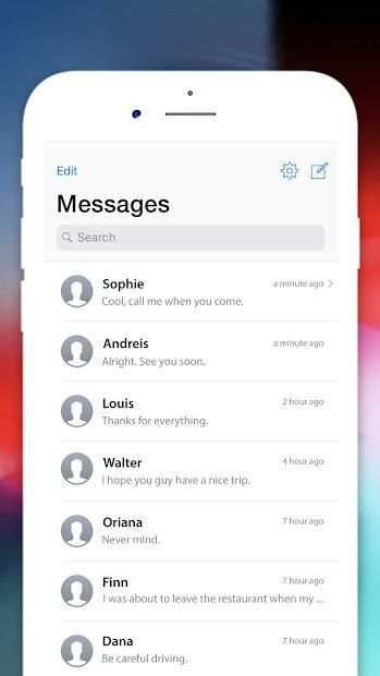 Message IOS 12 - Text Messenger style OS12 Phone X screenshot 3