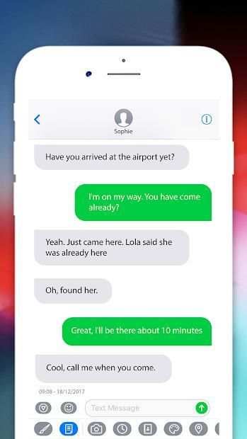 Message IOS 12 - Text Messenger style OS12 Phone X screenshot 1
