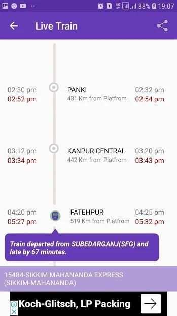 TrainTKT-W/L Ticket & PNR Prediction,Station Board screenshot 4
