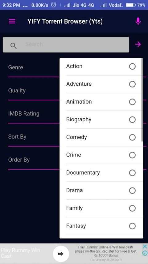 YIFY Browser (Yts) screenshot 2