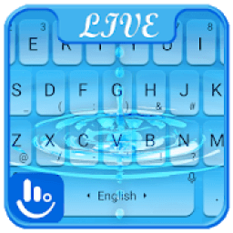 Live 3D Water Drops Keyboard Theme आइकन