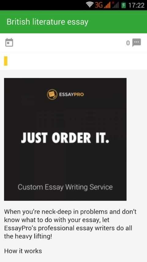 Essay writing service स्क्रीनशॉट 2