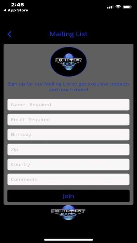 Excitement Radio screenshot 2
