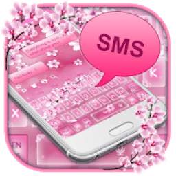 Cherry Blossom SMS Keyboard Theme