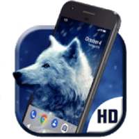 Galaxy ice wolf live wallpaper