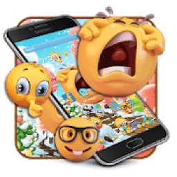 Emoji Cute Yellow Face Expression Theme icon