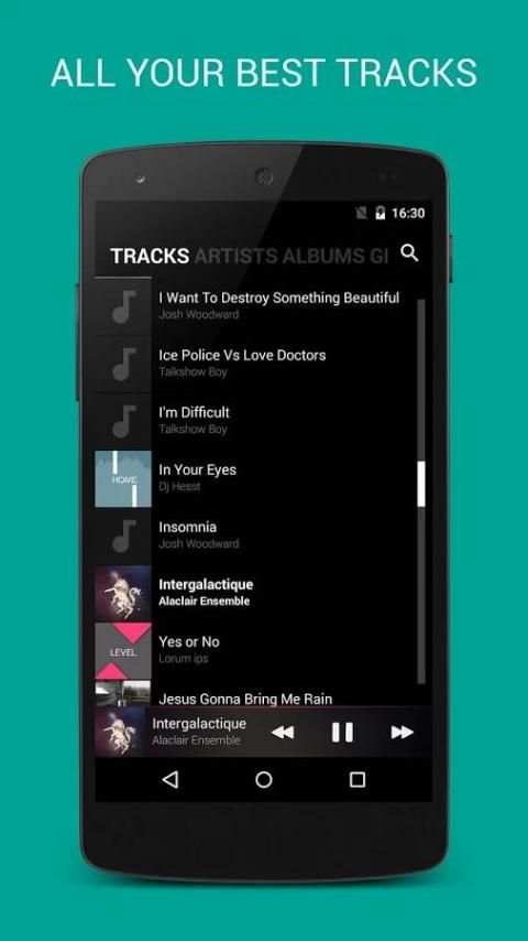 BlackPlayer Music Player स्क्रीनशॉट 2