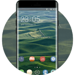 ikon Theme for narural grassland one plus6