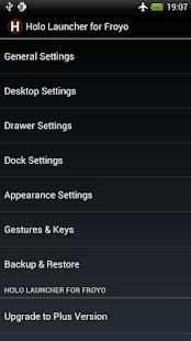 Holo Launcher for Froyo screenshot 1