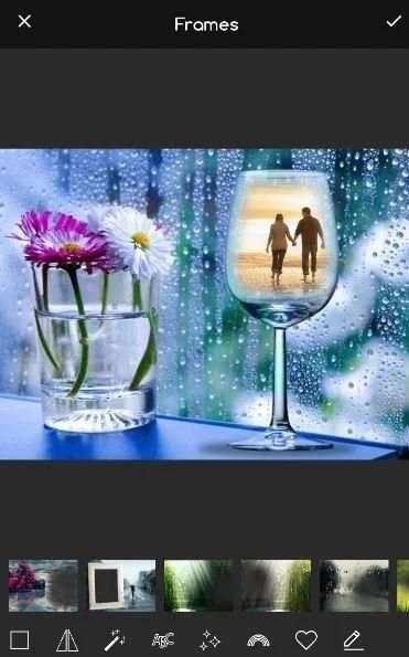Rain Overlay Frame Picture With Effect स्क्रीनशॉट 5