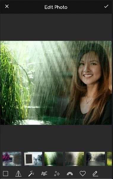 Rain Overlay Frame Picture With Effect स्क्रीनशॉट 3