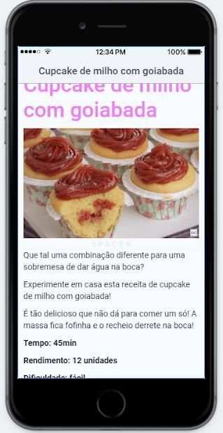 Receitas Capcake screenshot 1