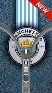 Man City Zipper Lock Screen screenshot 1