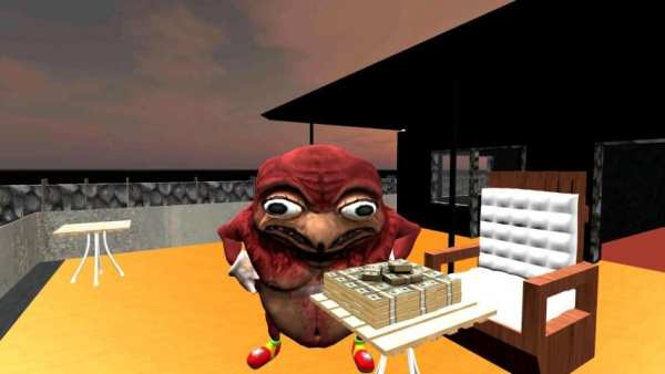 Neighbor Zombie Ugandan Knuckles Meme screenshot 1