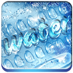 ikon Blue Water Drop Keyboard