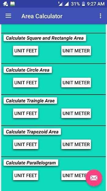 Area Calculator स्क्रीनशॉट 3