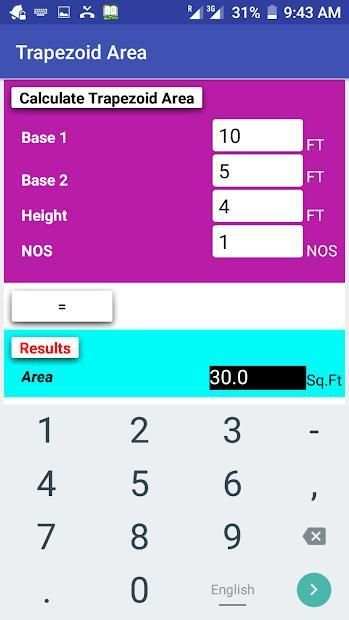 Area Calculator स्क्रीनशॉट 2