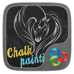 ikon Chalk Painting Go Launcher Theme