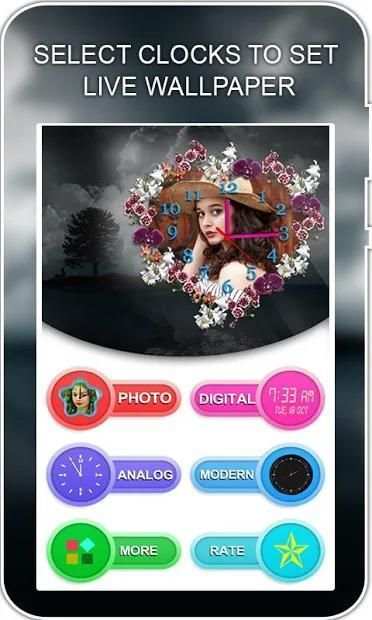 Photo Clock Live Wallpaper screenshot 6