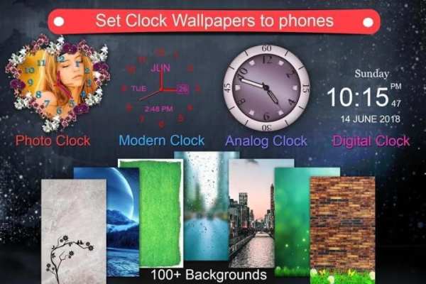 Photo Clock Live Wallpaper स्क्रीनशॉट 1