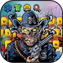 Death Graffiti Skull Keyboard 10001001