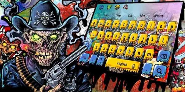 Death Graffiti Skull Keyboard screenshot 3