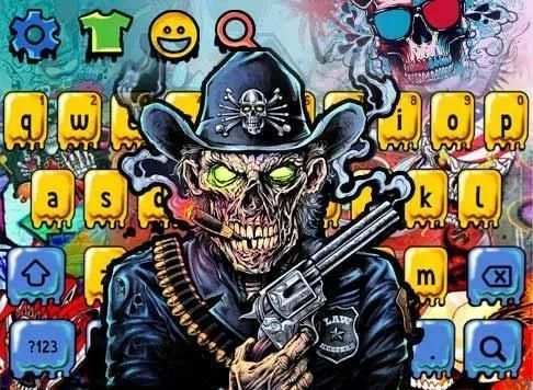 Death Graffiti Skull Keyboard screenshot 2